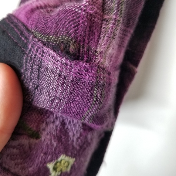 STETSON WOMEN'S AMETHYST OMBRE PLAID SHIRT XS Western Rodeo southwest Cotton - Picture 2 of 12